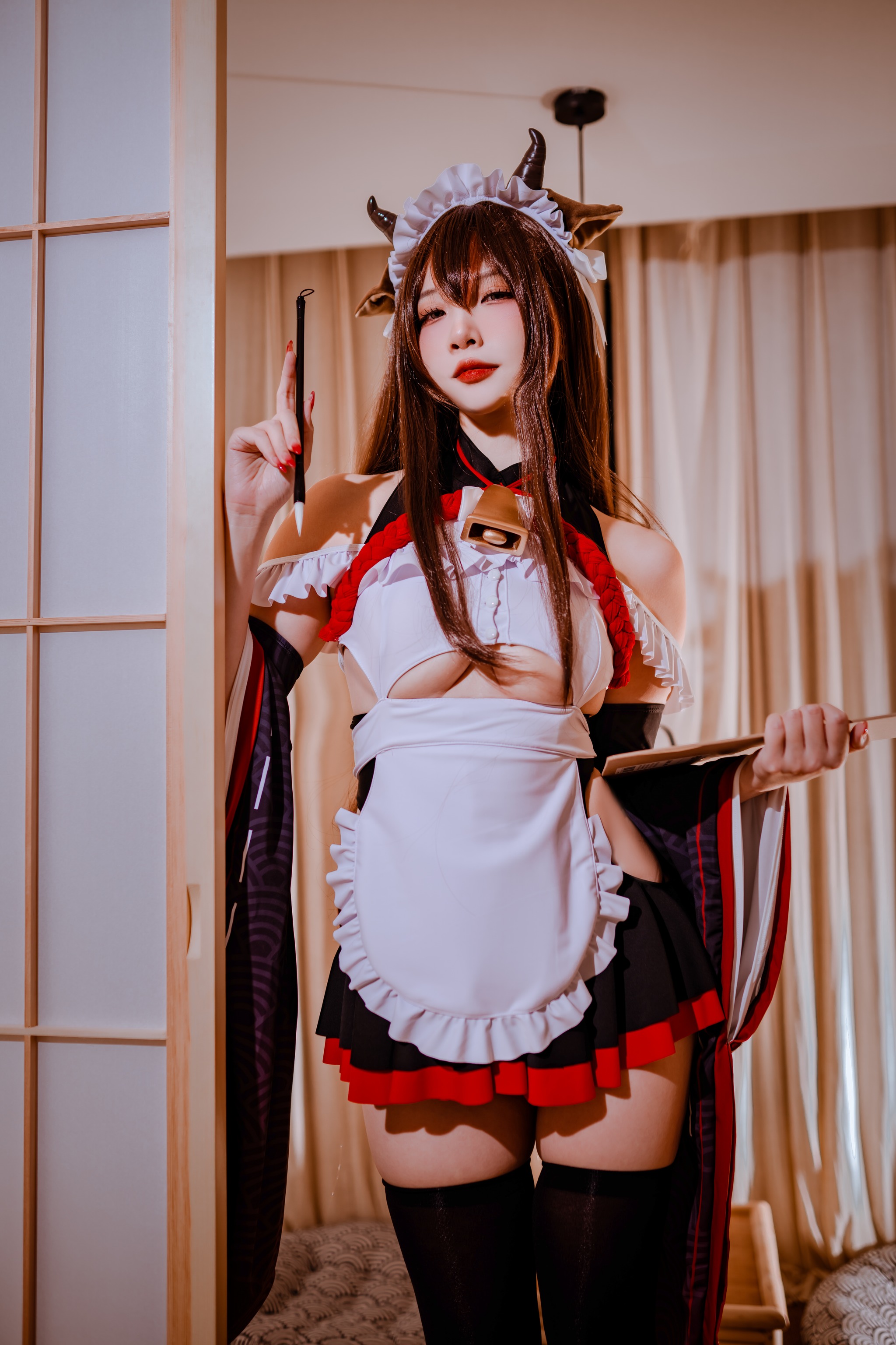 图片[1]-二佐Nisa – NO.151 碧蓝樫野女仆[33P]-XikXak